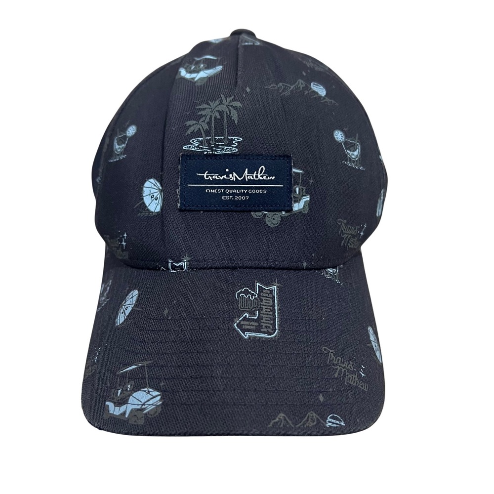 Travis‎ Mathew Golf Hat Flexfit 110 Adjustable Golf Cart Palm Tree